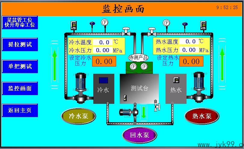 单柄双控水嘴手柄运动示意图